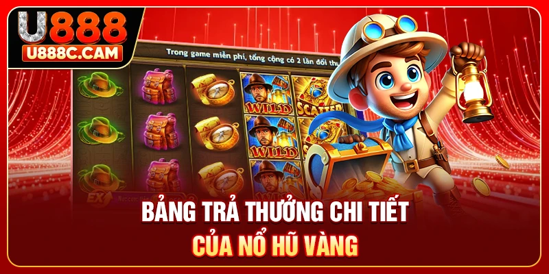 Bảng trả thưởng chi tiết của nổ hũ vàng
